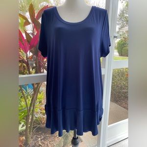 Soft Surroundings Tunic Navy Blue NWT XL
